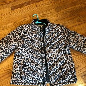 Leopard Print GAP puffer coat